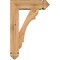 Ekena Millwork Olympic Arts and Crafts Smooth Bracket w/ Offset Brace, Western Red Cedar, 5 1/2"W x 16"D x 24"H BKT0604X16X24OLY03SWR - alternate 4